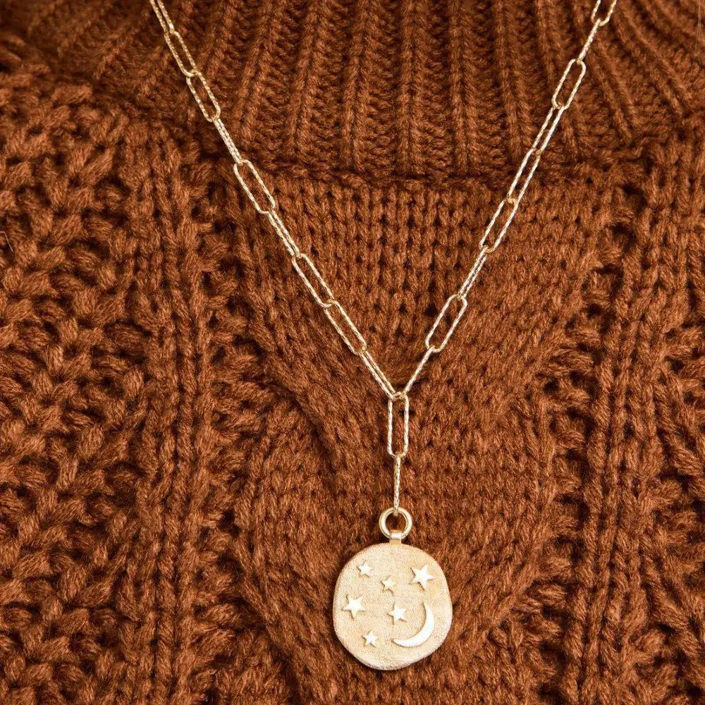 Madewell Shimmer Disc Pendant Necklace - Picture 7 of 9